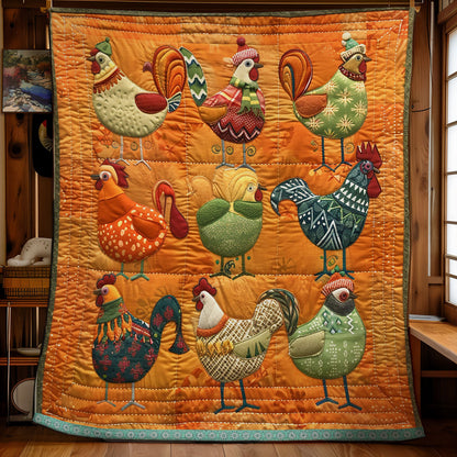 Country Cluckers XR0409022CL Quilt