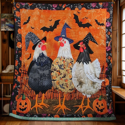 Creepy Chickens XR2908010CL Quilt