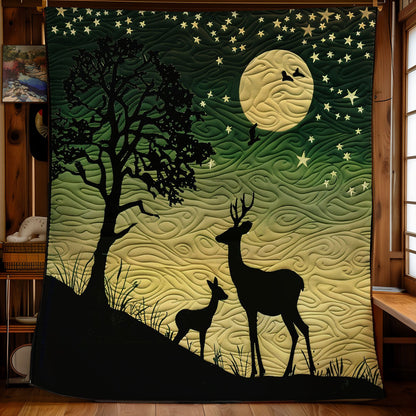 Deer And Night Sky WO2408045CL Quilt