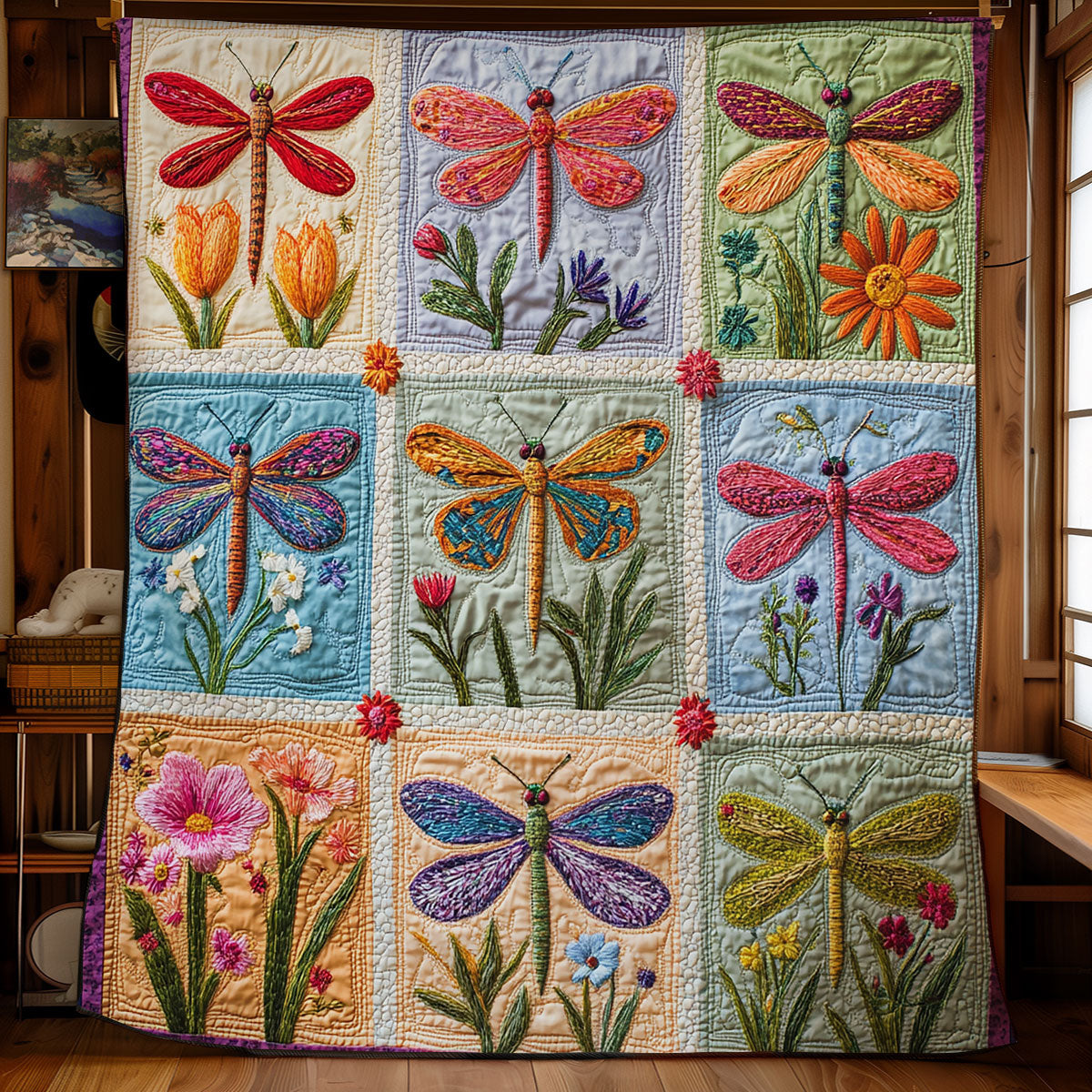 Dragonfly Garden WG2408017CL Quilt