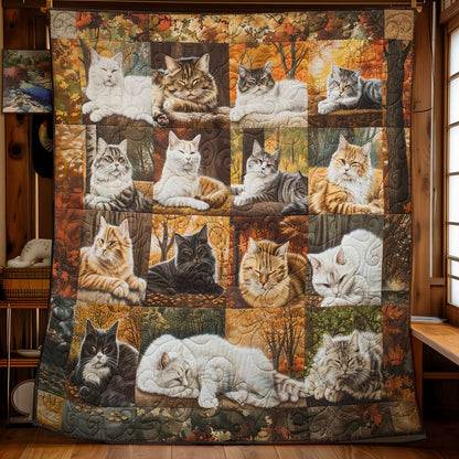 Fall Cats WM1308034CL Quilt