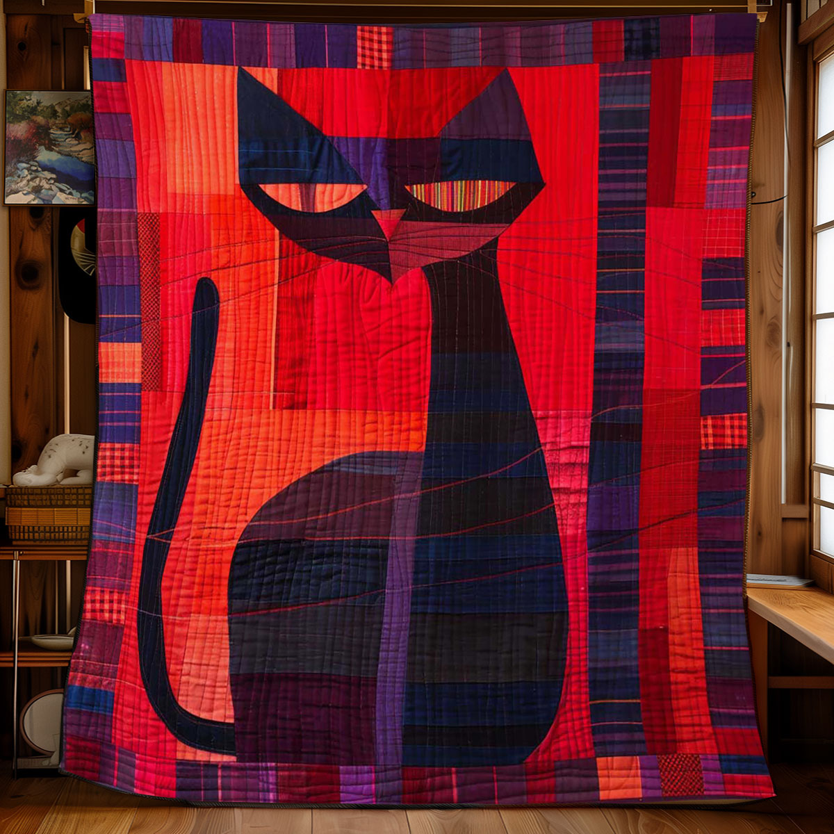 Feline Silhouettes WJ1908012CL Quilt