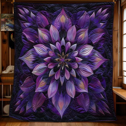 Flower Purple WO2808037CL Quilt