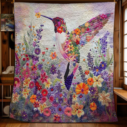 Flowers Hummingbird WM1508065CL Quilt