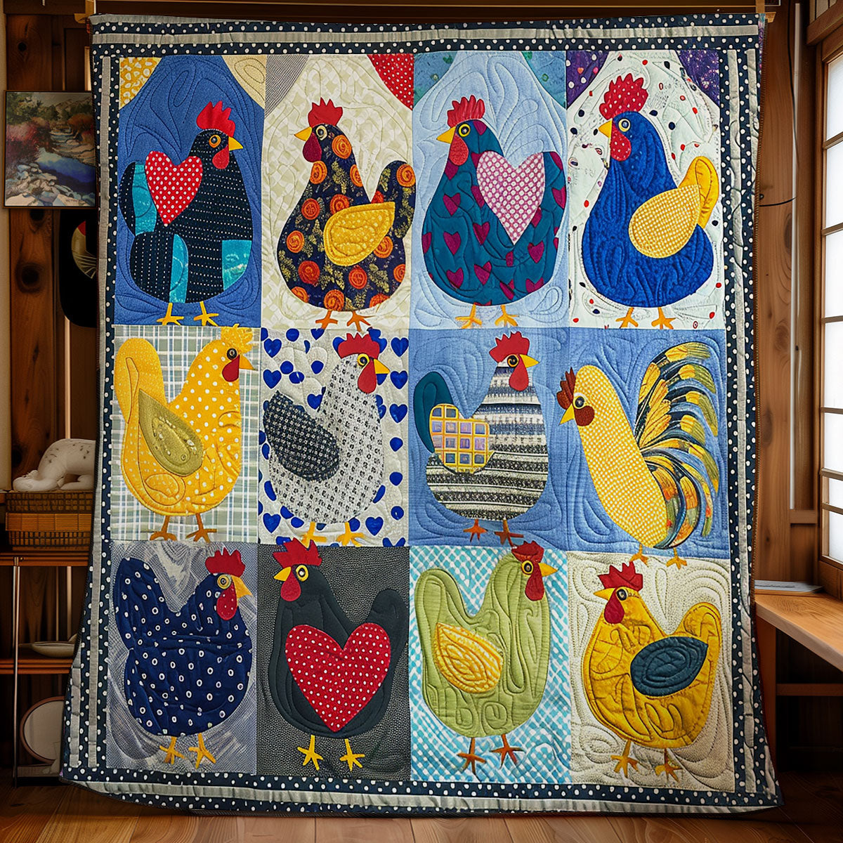 Funny Chicken WG1408004CL Quilt