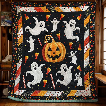 Ghostly Pumpkins XR1009004CL Quilt