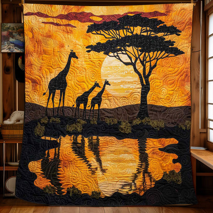 Giraffe Sunset WJ1908013CL Quilt