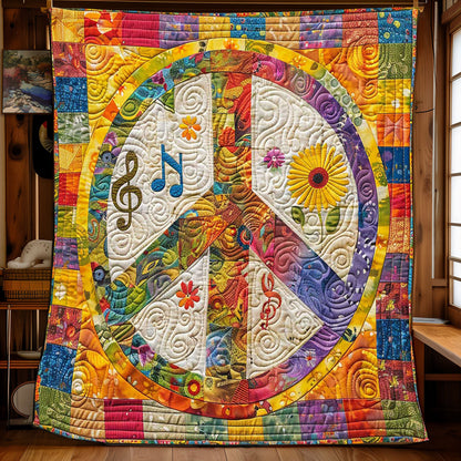 Tripie Hippie Music WP1008029CL Quilt