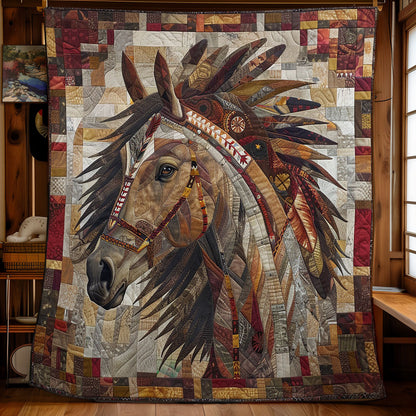 Horse And Feathers WM1008007CL Quilt