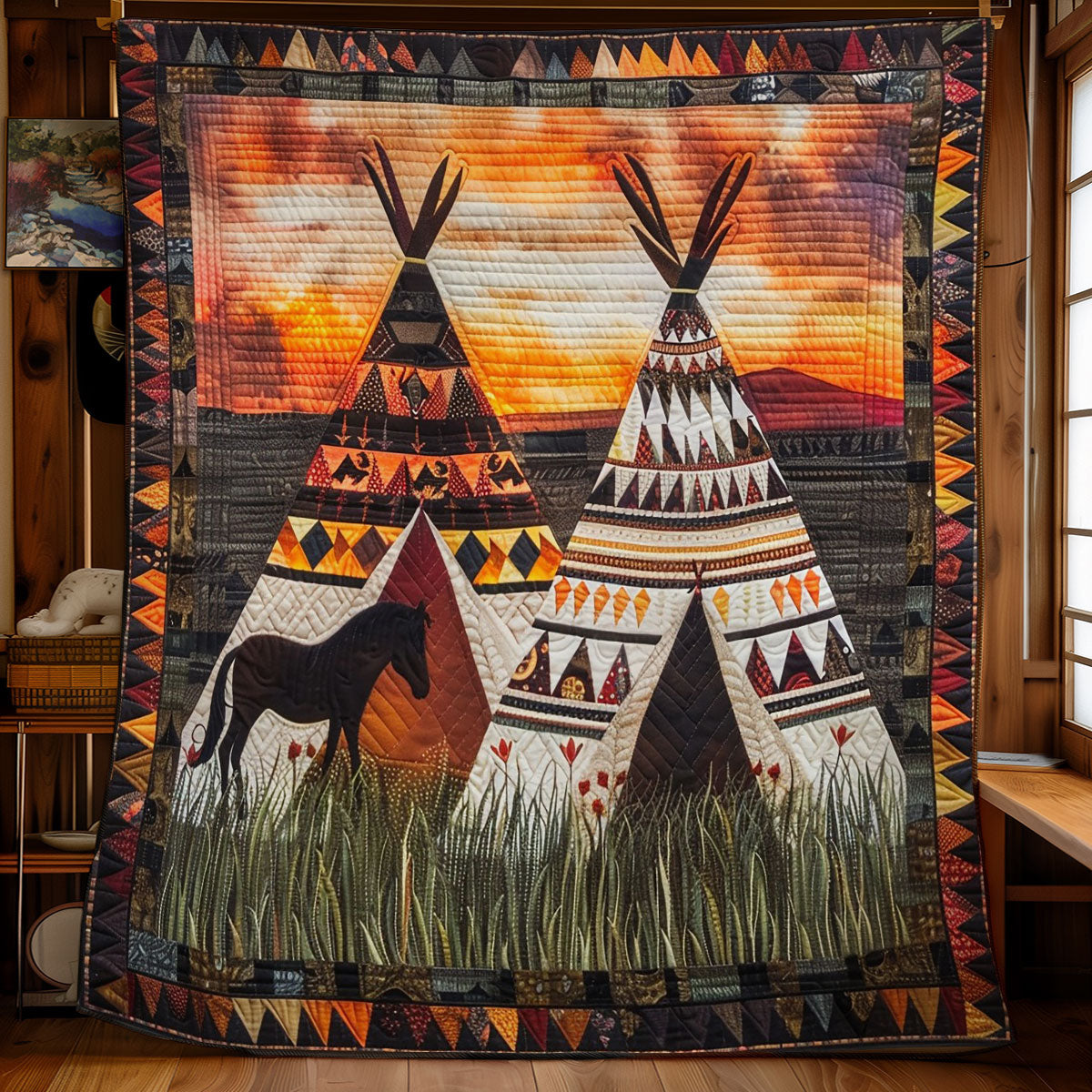 Horse And Tents WO2608012CL Quilt