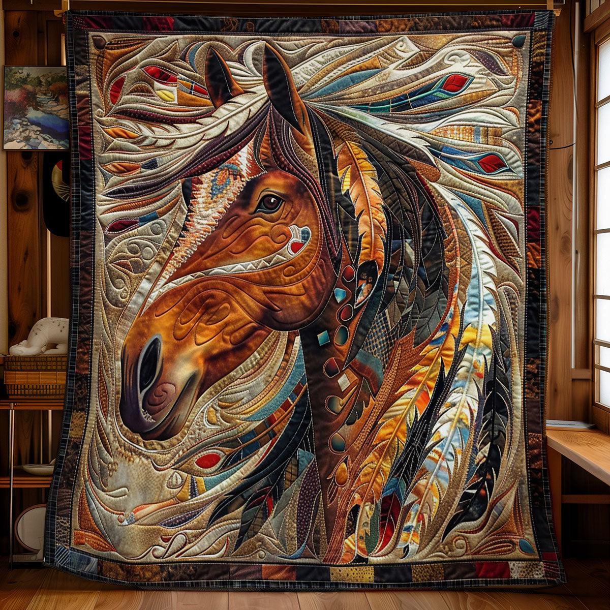 Horse Native WO2608004CL Quilt