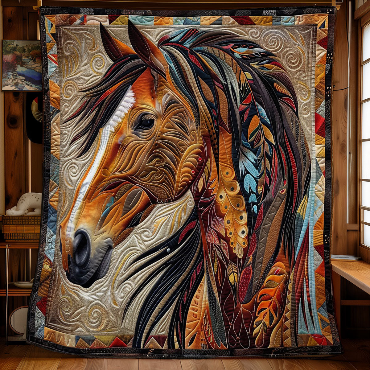 Horse Native WO2708002CL Quilt