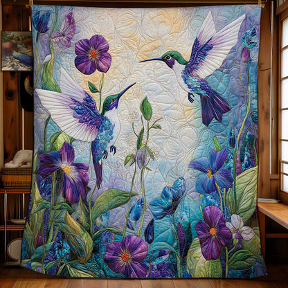 Hummingbird Floral Flight WG2408004CL Quilt