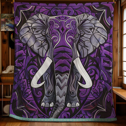 Mandala Purple Elephant XR0509008CL Quilt
