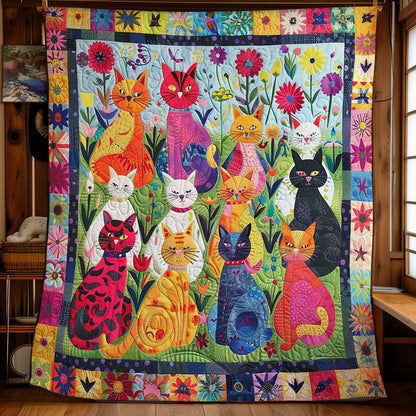 Morning Garden Cats WM1508036CL Quilt