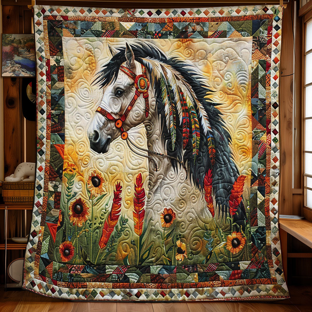 Native Horse WM1008026CL Quilt