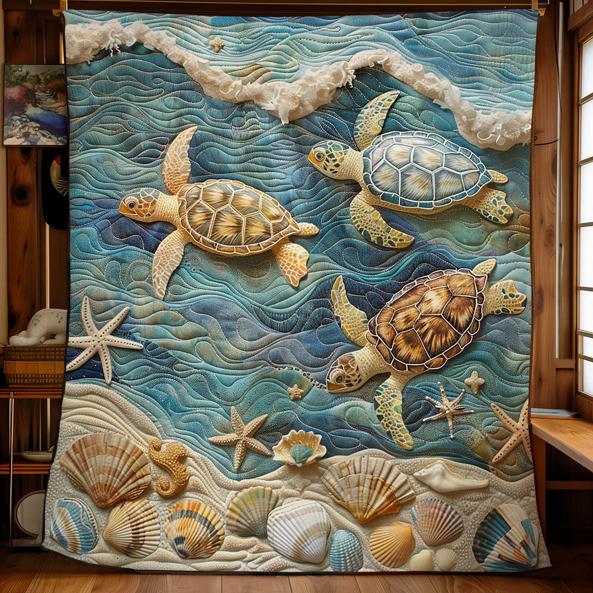 Ocean Turtle WG1408005CL Quilt