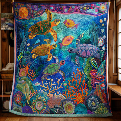 Ocean Turtles XR2808016CL Quilt