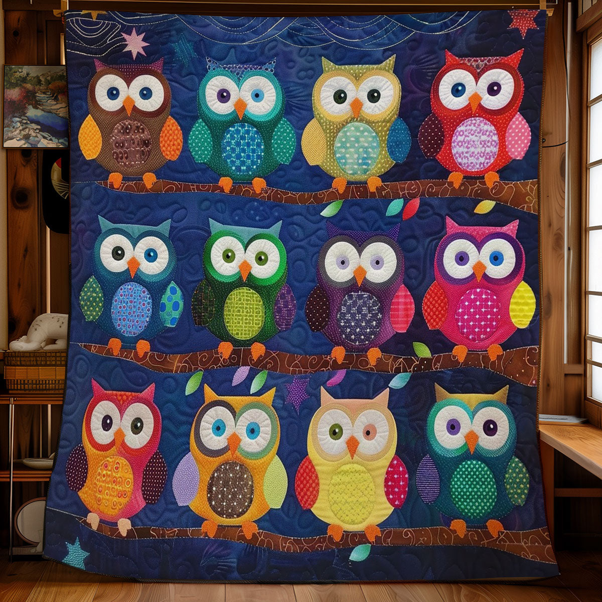 Owls On The Bough WO2308031CL Quilt