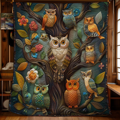 Owls On The Tree WO3008029CL Quilt