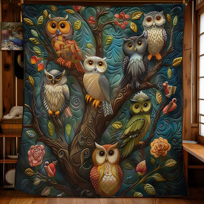 Owls On The Tree WO3008031CL Quilt