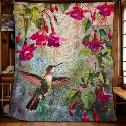 Pink Hummingbirds WM1008001CL Quilt