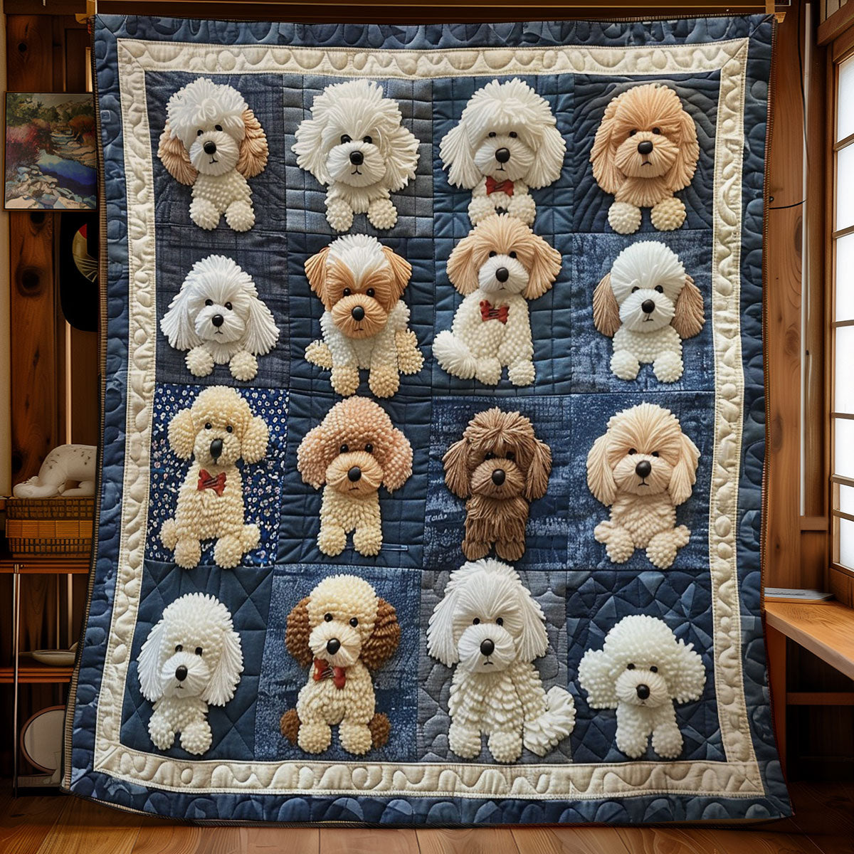 Poodle Dogs WO2308029CL Quilt