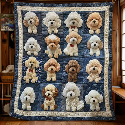 Poodle Dogs WO2308029CL Quilt