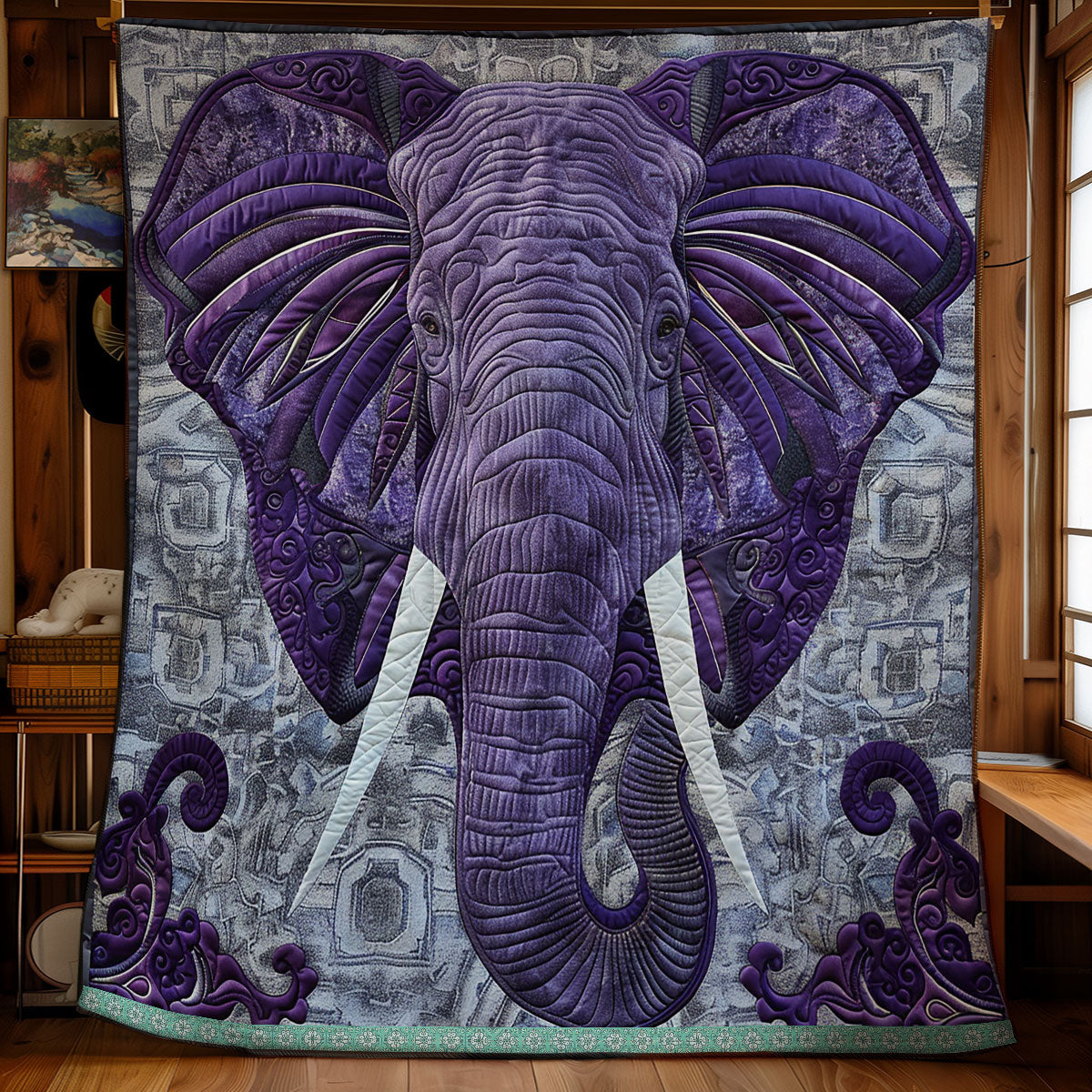 Powerful Elephant XR0509007CL Quilt