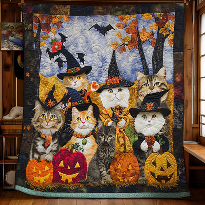 Pumpkin Boo Cat XR0409026CL Quilt