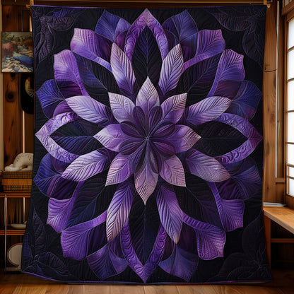 Purple Flower WO2608019CL Quilt