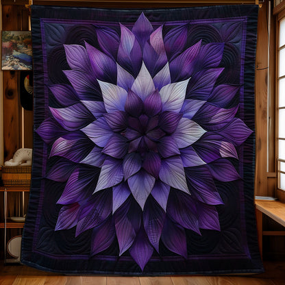 Purple Flowers WM1508034CL Quilt