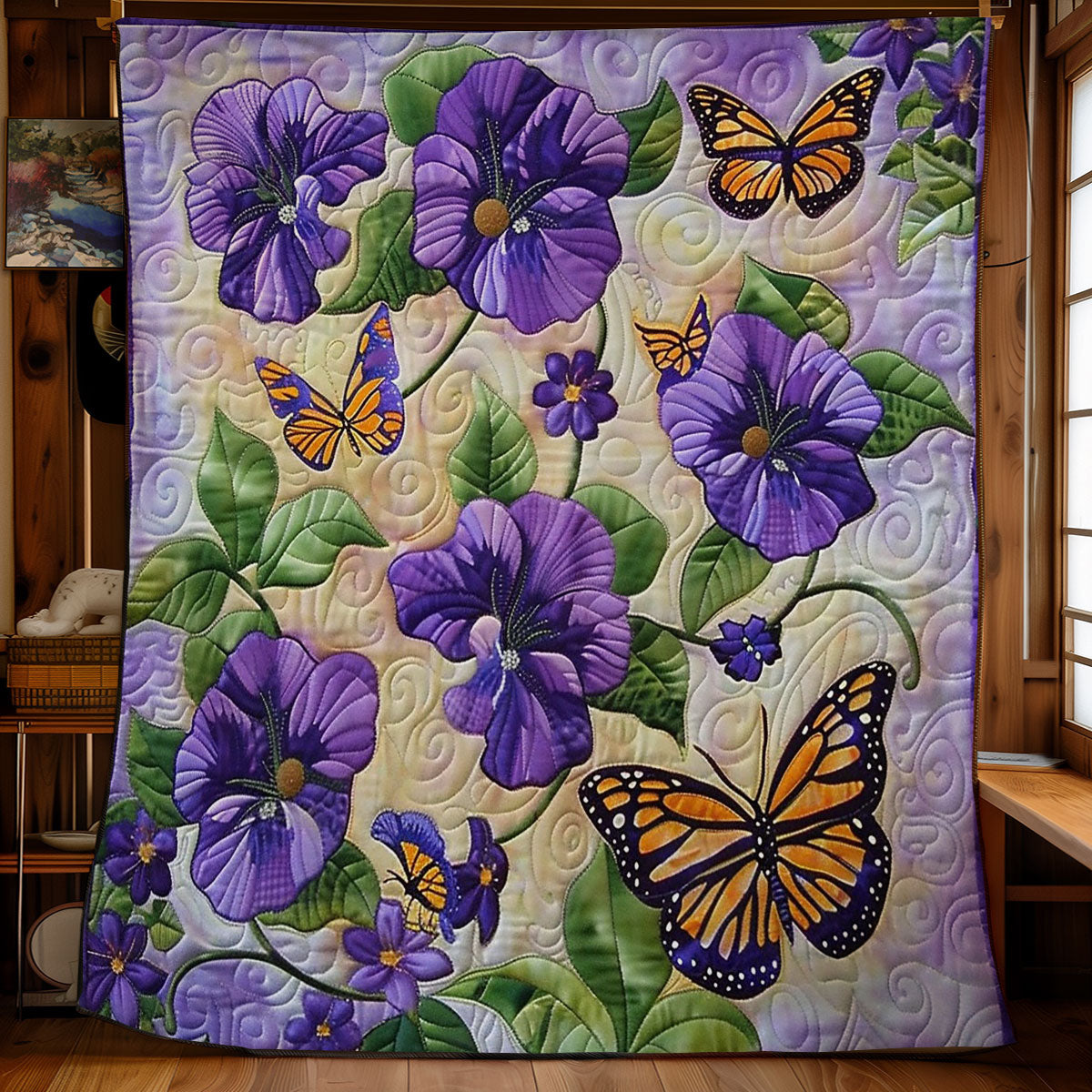 Purple Garden WM1408011CL Quilt