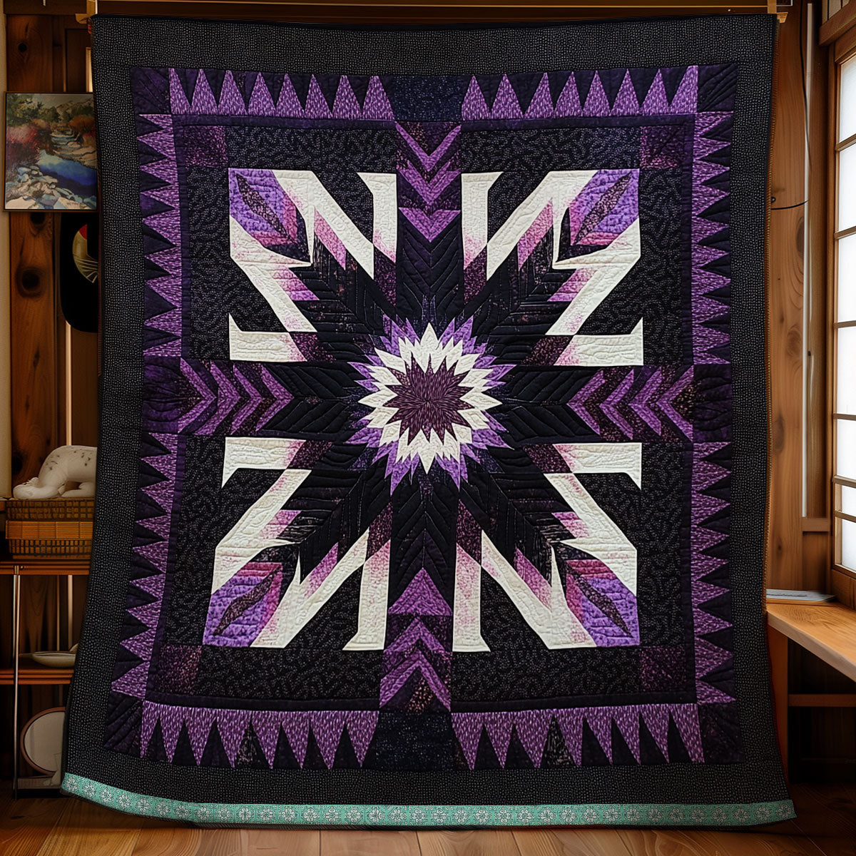 Purple Native American XR1309010CL Quilt