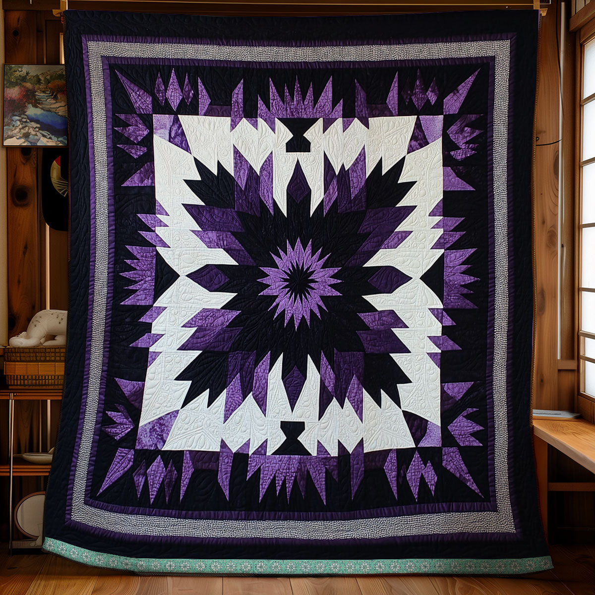 Purple Native American XR1309016CL Quilt