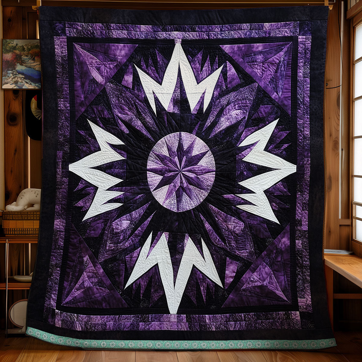 Purple Star Native American XR1309019CL Quilt