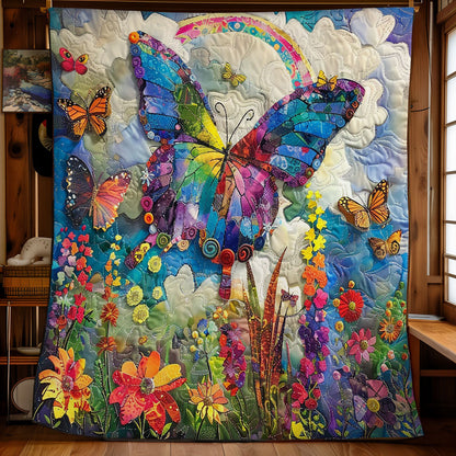 Rainbow Butterfly WM1008086CL Quilt