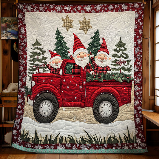 Red Truck In Christmas Night XR1009015CL Quilt