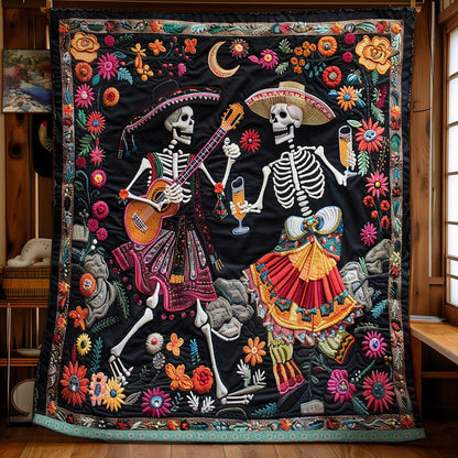 Skeleton Party XR0409007CL Quilt