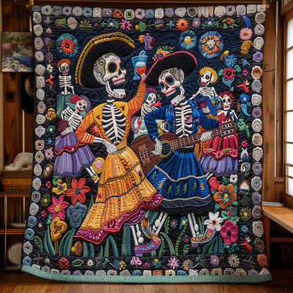 Skull Party XR0409008CL Quilt
