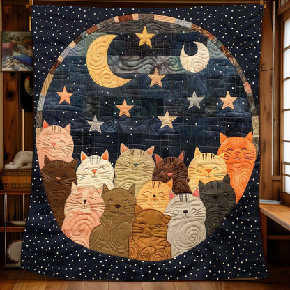 Sleeping Cat Over The Moon WJ1908021CL Quilt