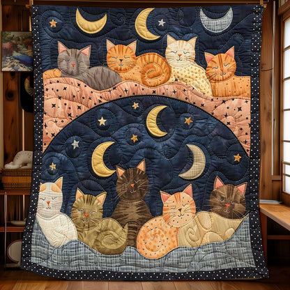 Sleeping Cat Over The Moon WJ1908022CL Quilt