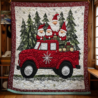 Snow Red Truck XR1009012CL Quilt