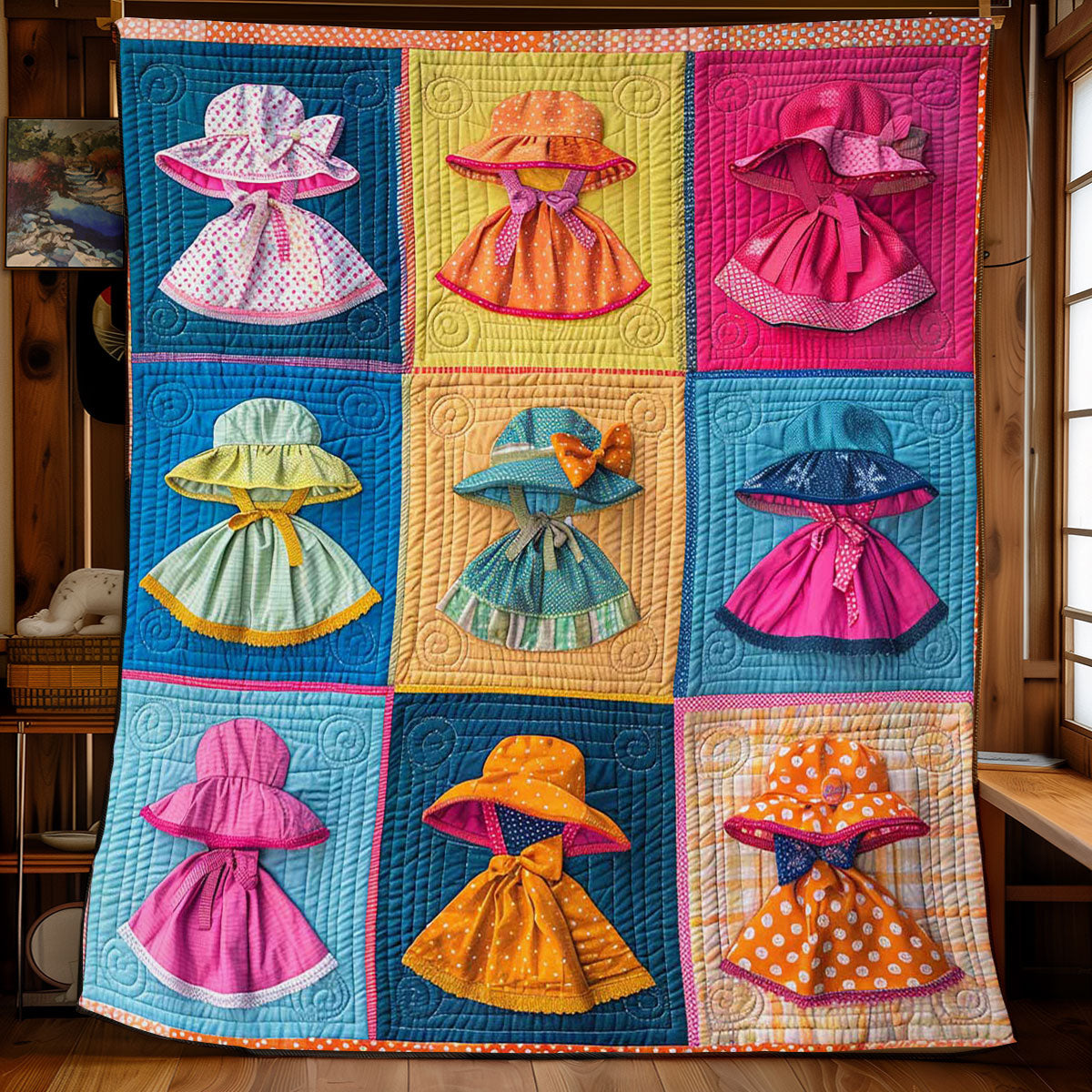 Sun Bonnets WJ1908024CL Quilt