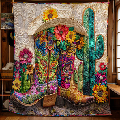 Sunflower Boots Daily WM1508005CL Quilt