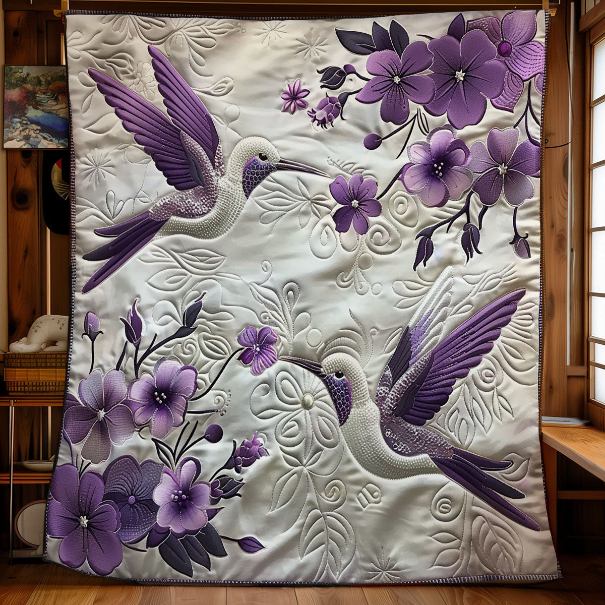 Traditional Hummingbirds WM1408015CL Quilt