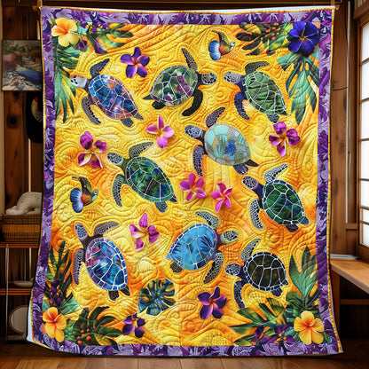 Tropical Forest Turtle WP1008030CL Quilt