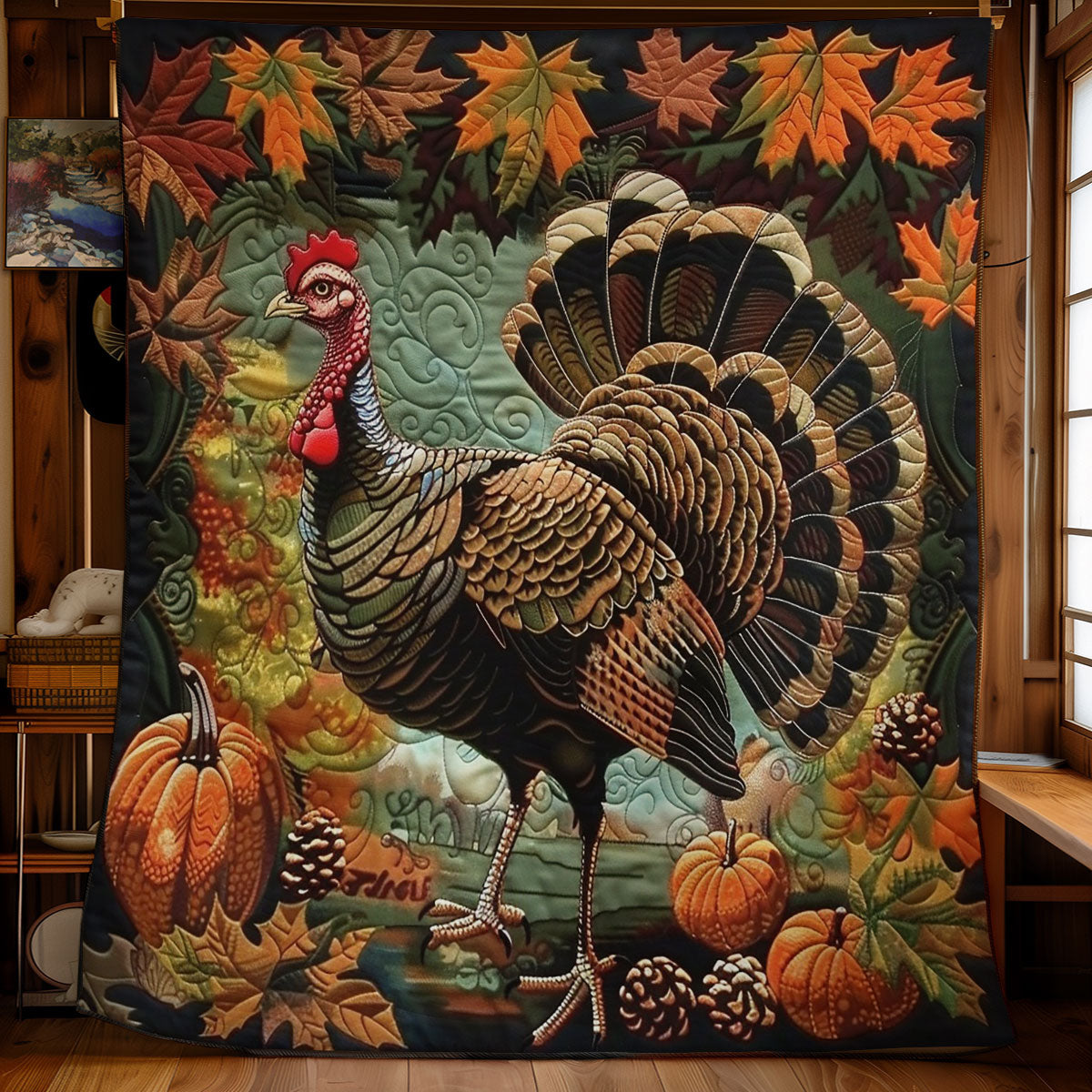 Turkey And Autumn WO3008023CL Quilt