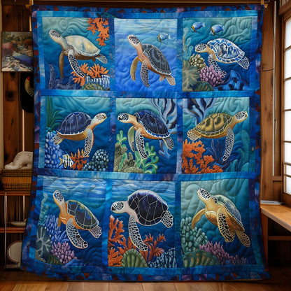Turtle Ocean WO2208048CL Quilt