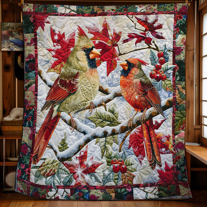 Winter Cardinals WM1308016CL Quilt